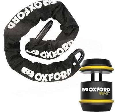 Oxford ART-5 kettingslot - 1,5M lange ketting - 22mm schakels - art 5 gekeurd - Koning van de sloten - Absoluut het zwaarste kettingslot van de markt!