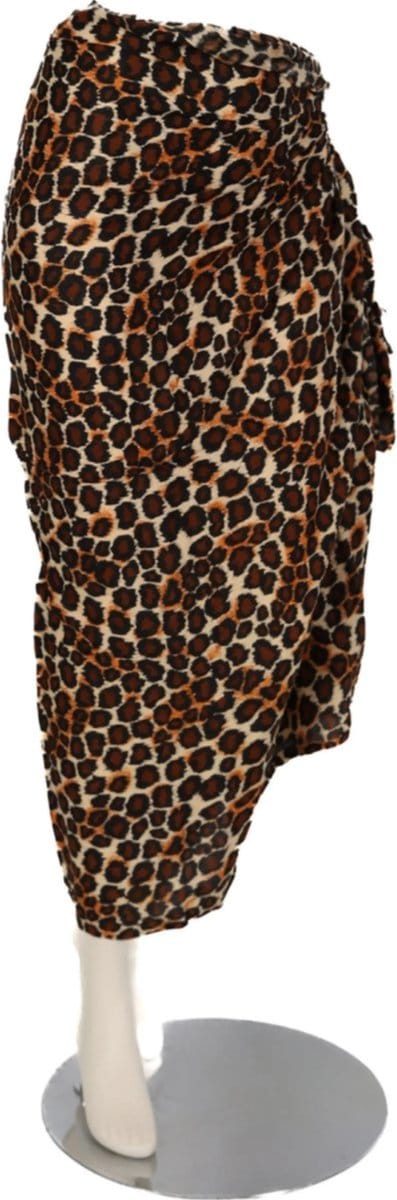 Om Namaste Sarong - 401 - dierenprint - panter - bruin