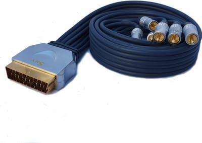 SkyTronic Audio/Video Interconnect SCART - 6 x RCA High-End Audio/Video signaalkabel