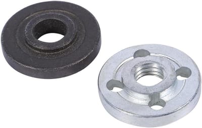 Haakse Slijper Onderdeel - Slijper Flens Borgmoeren - Gereedschap Reparatie - Roestvrij Metaal - 3 cm Buitendiameter - Zilverzwart
