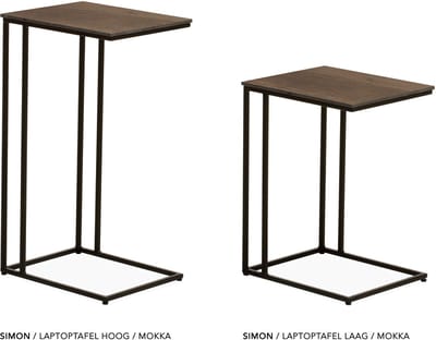Maxfurn - Laptoptafel | hoogte 68cm | Zeer krasvast | Kleur: Mokka