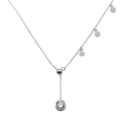 Jomide Ketting Coin Tassel - Zilverkleurig