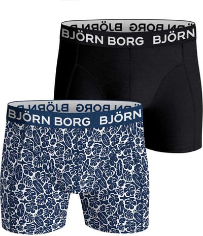 Björn Borg Cotton Stretch boxers - heren boxers normale lengte (2-pack) - multicolor - Maat: S