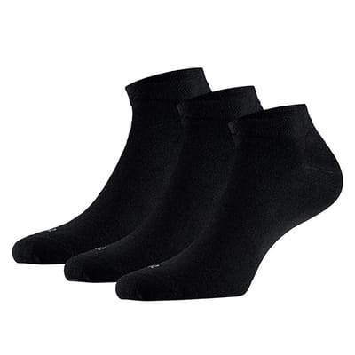 Apollo - Modal sneakersok - Zwart - Maat 35/38 - Sneakersokken dames - Sneakersokken - Sneakersokken zwart