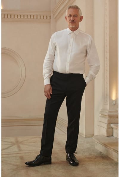 Next - Heren - Slim Fit - Adjustable Tuxedo Trousers With Wool - Zwart