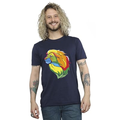Disney Heren The Lion King Kleuren T-Shirt (Marineblauw)