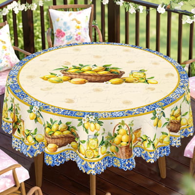 Couronne de fleurs du Jour de l'Indépendance Nappe rectangulaire imperméable Fleur étoile rouge bleue Drapeau USA Housse de table pour dîner cuisine 140x180cm