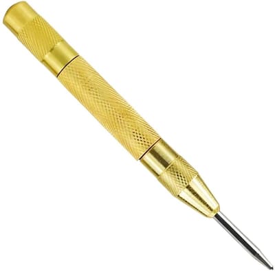 Automatische Centerpen - Metaalponser - Nauwkeurig Boren - Verstelbare Slagkracht - 128 cm - Goud
