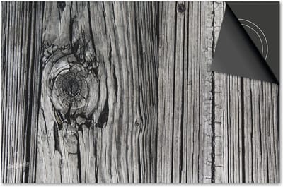 Inductie beschermer 60x60 - afdekplaat inductie mat - Dietrix Kookplaat beschermer - Exclusief - Hout en Boom - Zwart Wit Noest