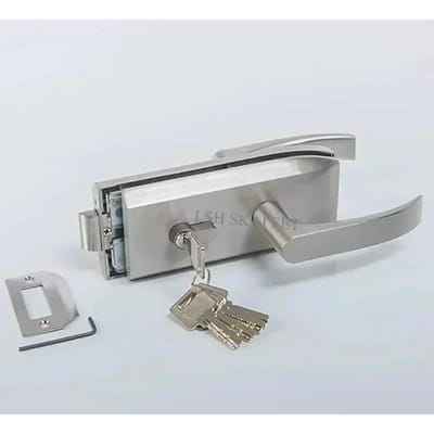 Werk Glazen Deurslot Badkamer Stalen Handvat Deurslot Slaapkamer Balkon Glazen Deur Slotenset Huisbeveiliging Hardware