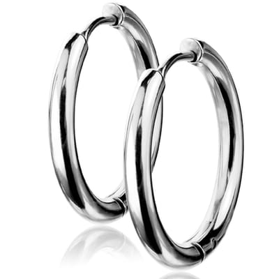 Oorringen basic ringen 0.8x10 - zilver - LMPiercings