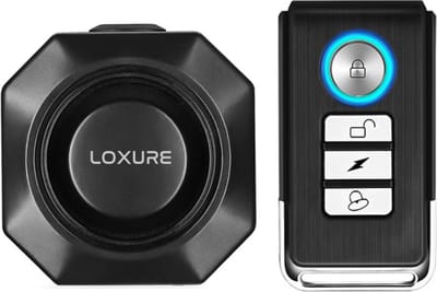 Loxure Fietsalarm+ met Afstandsbediening en Bevestigingsset - 3D-sensor - 3 Geluidssterktes - Waterdicht - USB-C oplaadbaar - 2 Jaar Garantie