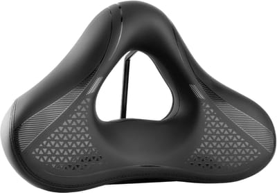 Fietszitkussen - Comfortabel zadel - Fietsen - Schokabsorberend - 26 x 19 x 8 cm - Zwart