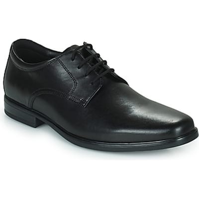 Clarks Nette Schoenen Howard Walk Zwart Wijdte G