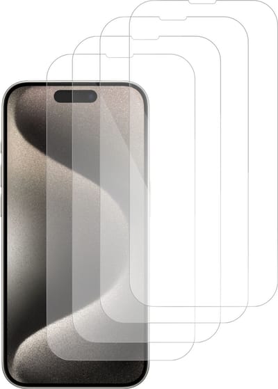 4x Screenprotector geschikt voor iPhone 15 – Gehard Glas - Proteqt+