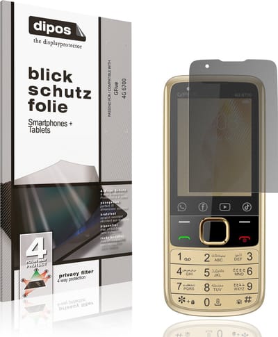 dipos – Matte Privacy Screenprotector geschikt voor GFive 4G 6700 | Anti-Spy Beschermfolie