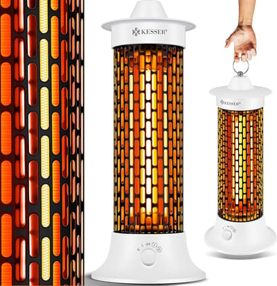 Infrarood Staande Warmtestraler 1200W - Energiezuinige Verwarming voor Binnen en Buiten met Oscillatiefunctie en IP55 Bescherming