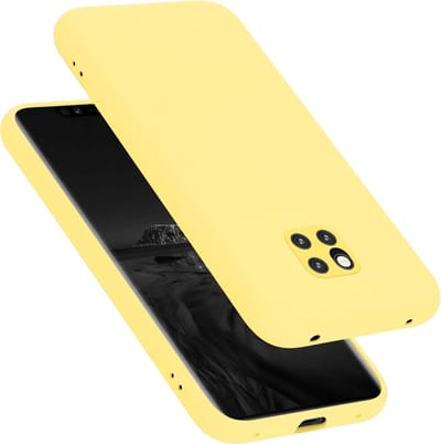 Cadorabo Hoesje geschikt voor Huawei MATE 20 PRO in LIQUID GEEL - Beschermhoes gemaakt van flexibel TPU silicone Case Cover