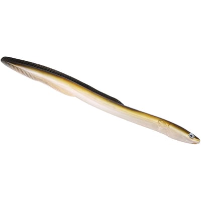 1PC Grand Ver Mou en PVC en forme d'anguille Pêche Simulation Appât Nageant Artificiel beige