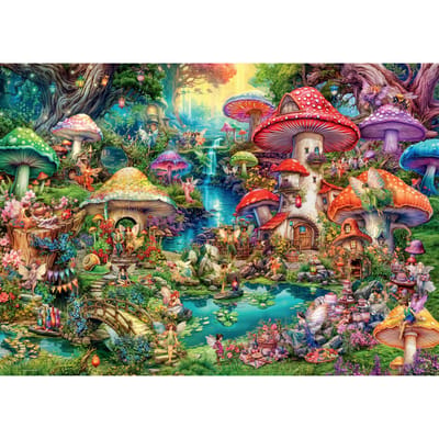 Ravensburger Merry Mushroom village 1000 stukjes Volwassenen puzzels