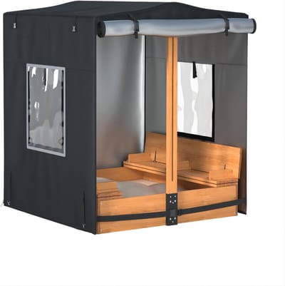 Waterdichte Zandbakhoes 122x122x122 cm - Heavy Duty UV-Bestendige Afdekking voor Houten Zandbak