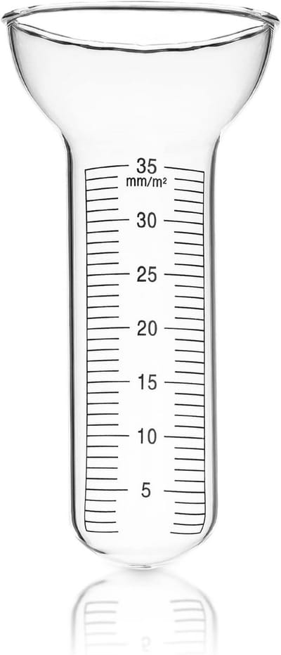 Regenmeter voor nauwkeurige neerslagmeting 1-35 mm - Makkelijk afleesbaar Glas