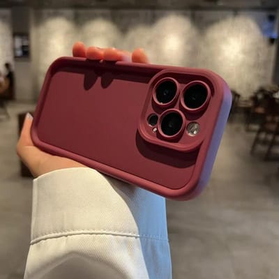 Luxe Snoep Siliconen Hoesje Voor iPhone 11 13 12 14 15 16 17 Pro Max 15 Pro XS XR XS Max 7 8 PLUS 16E SE Schokbestendige Cover For iPhone 17Pro Max wijnrode kleur
