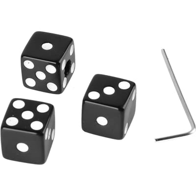 3 STKS Gitaar Volume Knoppen Dobbelsteen Vorm Snelheidsknoppen met Sleutel Plastic Muziekonderdelen black