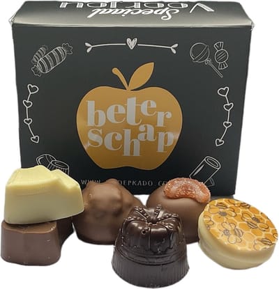 Bonbons - "Beterschap" - 225 gram - Assorti Topkwaliteit - Doosje met teksten - Cadeauverpakking