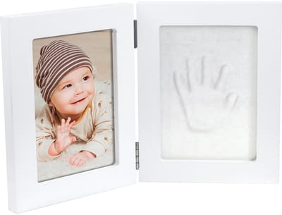 Happy Hands Double Frame Small Gipsafdruk Hand - 13x17 cm.