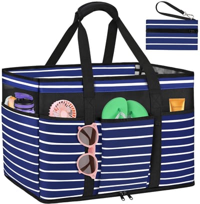 Unyqoos® Uitgebreide Grote Strandtas voor Dames met Ritssluiting en Waterdichte Eigenschappen voor Alle Gelegenheden