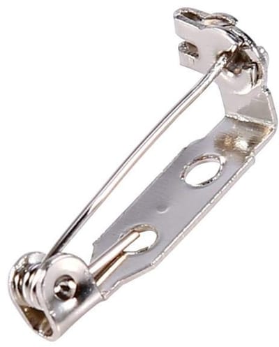 Dailygoods- Veiligheidsspeld met beschermkap - Veiligheidsspeld groot - Veiligheidsspeld klein - Veiligheidsspeld voor handwerk - 50 stuks - Zilveren ijzeren pin - Broche