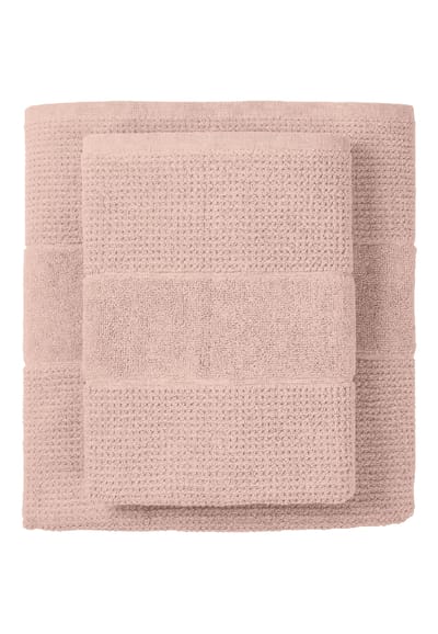 Handdoek, set van 4 stuks, 50 x 100 cm, zacht roze - SCHIESSER Home 50*100