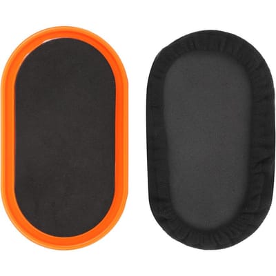 2 Stuks Workout Sliding Disc Schijven Slider Slide Mat Sport Buikspier Fitness Apparatuur geel geel