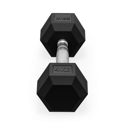 ZEUZ Hexa Dumbbells Set 2 x 4 KG – Dumbell - Hexagon Gewichten Dumbbellset – Krachttraining Dumbellset voor CrossFit & Fitness