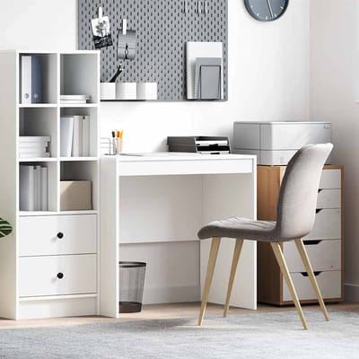 vidaXL - Bureau - Wit - 80 - x - 50 - x - 76 - cm