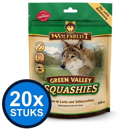 20x Wolfsblut - Squashies Green Valley - Hondenvoer Droogvoer - 300 g