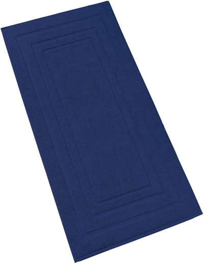 De Witte Lietaer Badmat Pacifique Blue Indigo - 70 x 120 cm - Blauw - Katoen