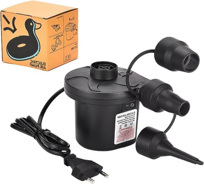 Elektrische Luchtpomp – 2-in-1 Opblazen & Leegzuigen – 3 Opzetstukken – 450 L/min – 50W