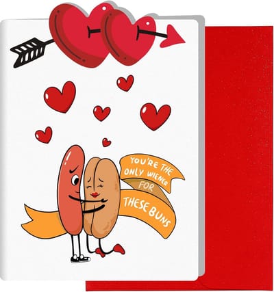Grappige Valentijnsdag Wenskaart voor Man, Vriend of Echtgenoot