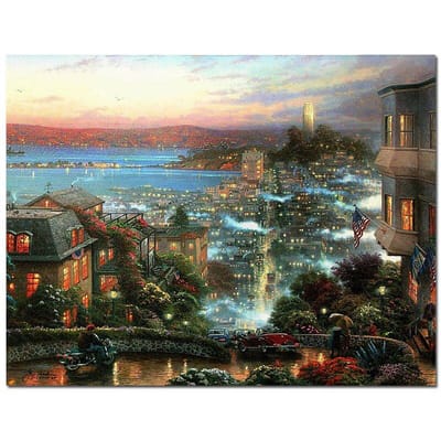 5D bricolage diamant peinture amérique Kincaid paysage diamant mosaïque diamant broderie 20X30CM gray