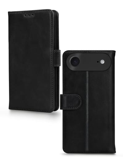 Mobilize Telefoonhoesje geschikt voor Apple iPhone Air Hoesje | Mobilize Premium Gelly Bookcase Portemonnee | Pasjeshouder voor 3 Pasjes | Telefoonhoesje voor Pinpas / OV Kaart / Rijbewijs - Zwart