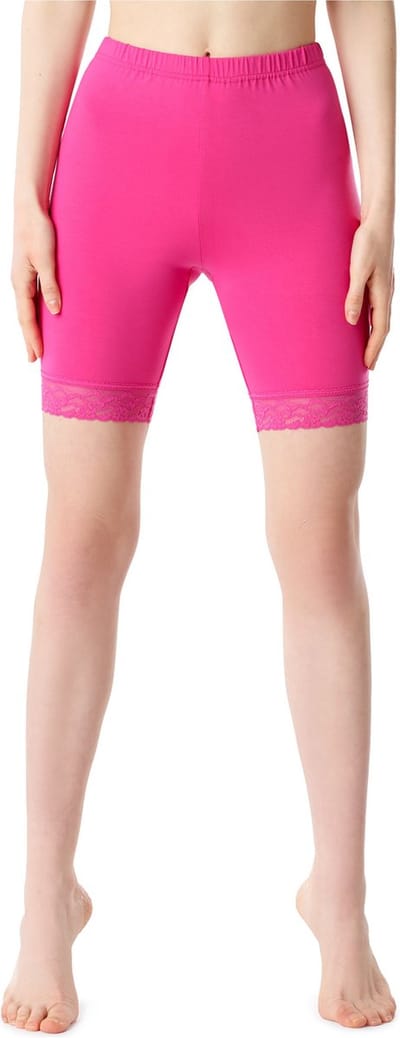Bellivalini BLV-BLV50-216-LE Dames Leggings - Sport - Vrijetijdsbroek - Kort - Viscose - Sporbroek - Yogabroek - Roze - XXL