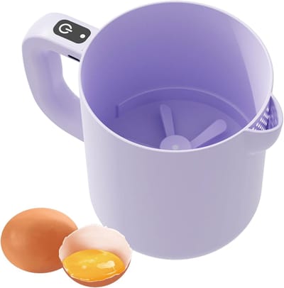 Eierklopper - Keukenmixer - Beslag Maken - Zelfreinigend Programma - 1 Liter - Paars