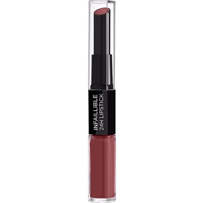 L'Oréal Paris Infaillible 24H Lipstick - Langhoudende 2-staps Lipstick met Vitamine E - 801 Toujours Toffee - Nude- - 5.7ml