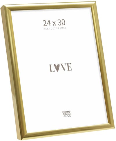 Deknudt frames fotolijst S027A4 - smal goudkleurig aluminium - 24x30
