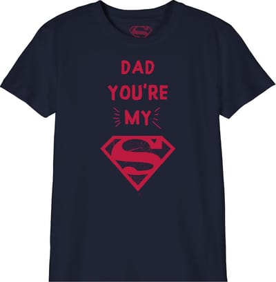 DC Comics - Dad, You're my Superman Child T-Shirt Black - 6 Years