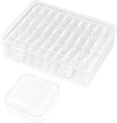 Kralen Organizer - Sieraden Etui - Hobby Projecten - Transparant Ontwerp - 22.5 x 17 x 6 cm - Transparant