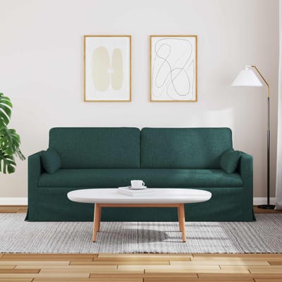 vidaXL - Bank - Donkergroen - 198 - x - 78 - x - 80 - cm - Stof