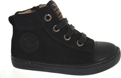 Veterschoenen | Jongens | Black | Leer | Shoesme | Maat 22